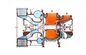 Στροβιλοσυμπιεστής ΑΤΌΜΩΝ σειράς IHI στροβίλων NA/TCA αξονικής ροής για τη θαλάσσια μηχανή diesel